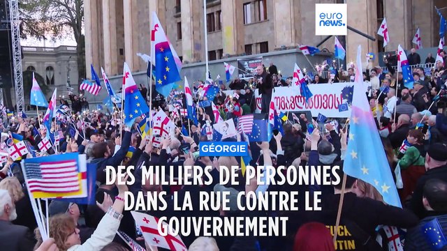 Géorgie : des milliers de personnes rassemblées à Tbilissi contre le gouvernement