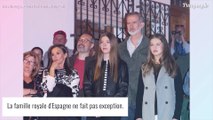 Letizia d'Espagne : Veste et mules en cuir... la reine échange ses vêtements avec ses deux filles !