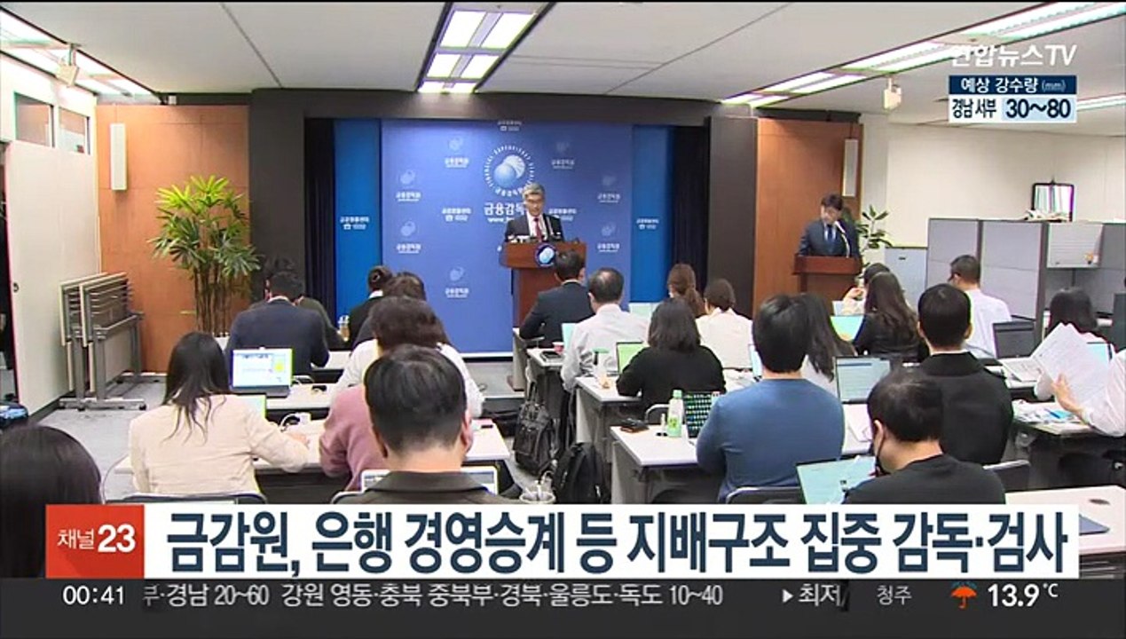 금감원, 은행 경영승계 등 지배구조 집중 감독·검사