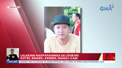 Lalaking nagpapahinga sa loob ng kotse, binaril; krimen, nahuli-cam | UB
