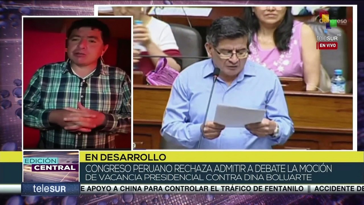Congreso peruano rechazó admitir a debate la moción de vacancia presidencial contra Dina Boluarte