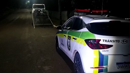 Motocicleta com mais de R$ 35 mil em dívidas é apreendida em blitz no Centro