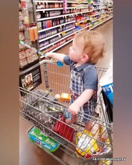 Funniest Baby Goes Shopping First Time