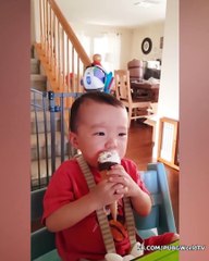 The Cutest Emotions Of Babies When They Eat Ice Cream