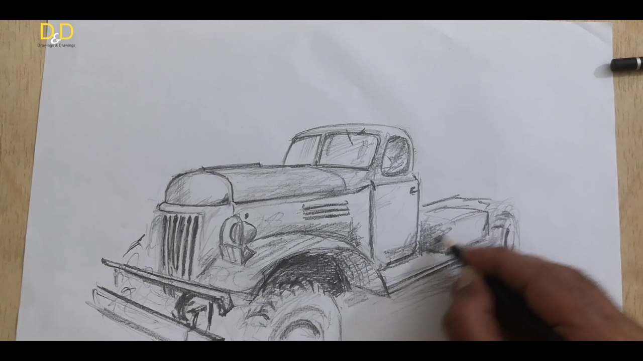 How to Draw an Old Truck: A Step-by-Step Guide...