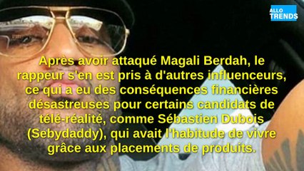 Booba met à mal un influenceur qui se retrouve au RSA : « Nous sommes dans une grande précarité ! »