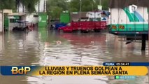 Piura: lluvias inundan hospital Santa Rosa y pacientes son evacuados