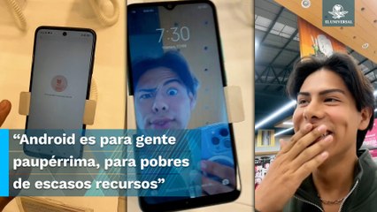 Tiktoker es acusado de clasista al afirmar que "Android es para gente pobre"