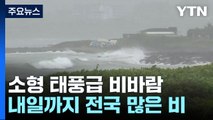 [날씨] 제주도·남해안 소형 태풍급 비바람...내일까지 전국 많은 비 / YTN