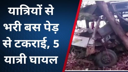 बालाघाटः तेज रफ्तार का कहर! अनिंयत्रित होकर पेड़ से टकराई बस औऱ फिर...