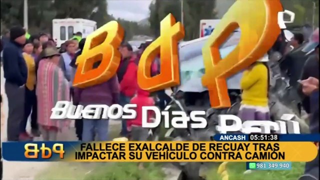 Áncash: Fallece exalcalde de Recuay tras impactar su vehículo contra un camión cisterna