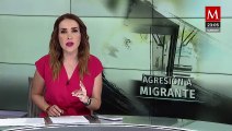 Dos funcionarios del INM Chiapas son grabados golpeando a un migrante