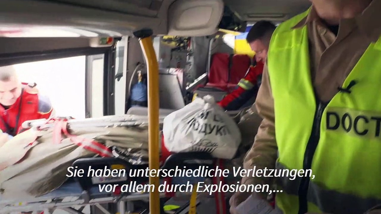 Fliegendes Lazarett für verletzte Ukrainer