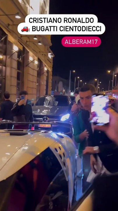 Cristiano Ronaldo filmé au volant de sa Bugatti Cientodecci à plusieurs millions...