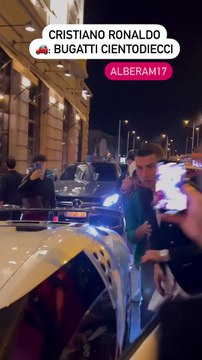 Cristiano Ronaldo filmé au volant de sa Bugatti Cientodecci à plusieurs millions...
