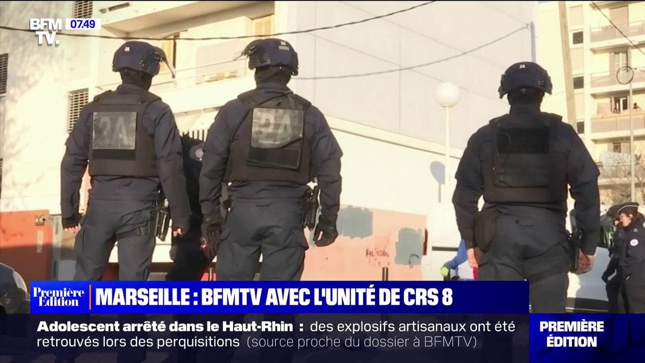 À Marseille, une unité de CRS 8 est arrivée pour lutter contre le trafic de drogue et les violences urbaines
