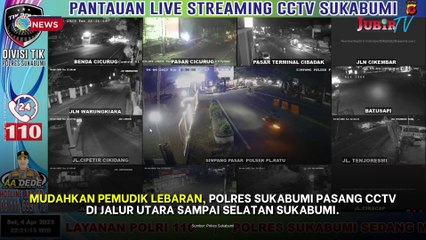 MUDAHKAN PEMUDIK LEBARAN, POLRES SUKABUMI PASANG CCTV DI JALUR UTARA SAMPAI SELATAN SUKABUMI