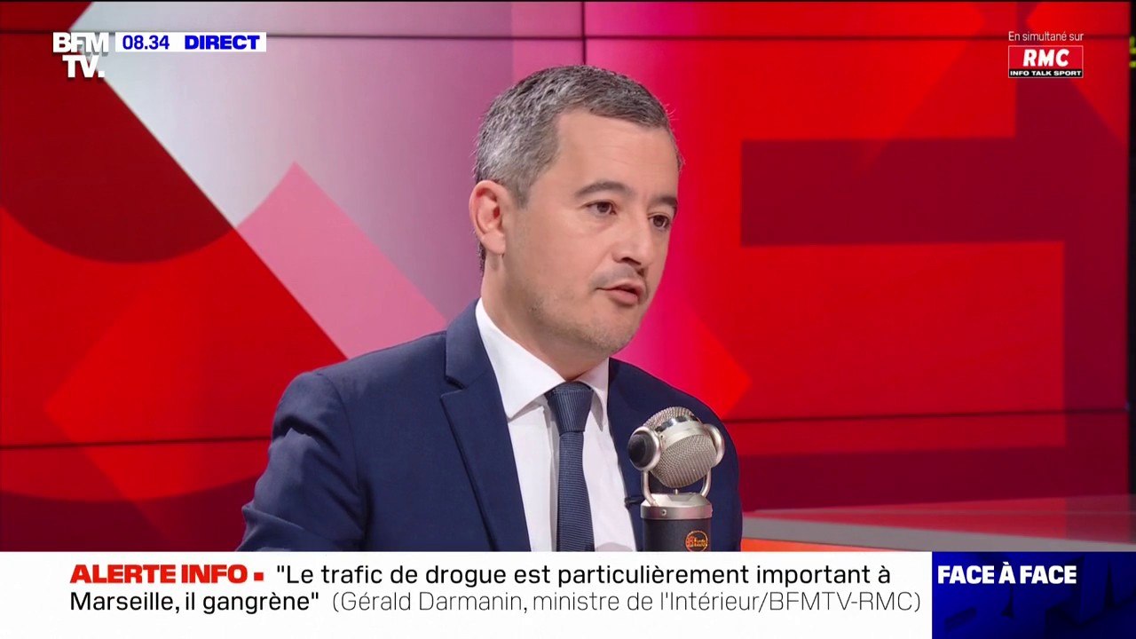 Gérald Darmanin: "Les quartiers populaires subissent les trafics et les consommateurs" de drogues