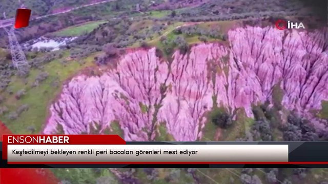 Keşfedilmeyi bekleyen renkli peri bacaları görenleri mest ediyor