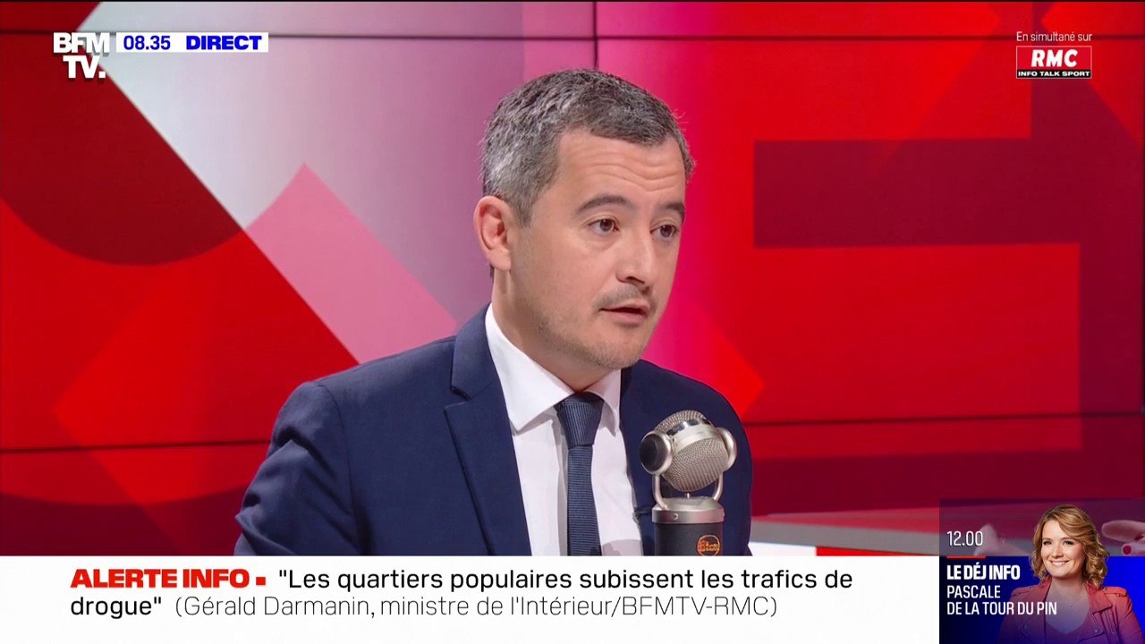 Gérald Darmanin affirme que "l'augmentation des peines" des consommateurs de drogues "est à l'ordre du jour"