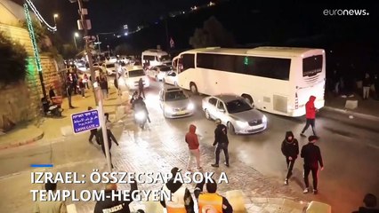 Összecsapások a jeruzsálemi Templom-hegyen, rakétatámadások Izrael ellen