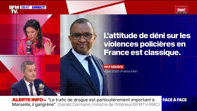 Je ne suis pas d'accord avec lui : Gérald Darmanin réagit aux propos de Pap Ndiaye sur les violences policières