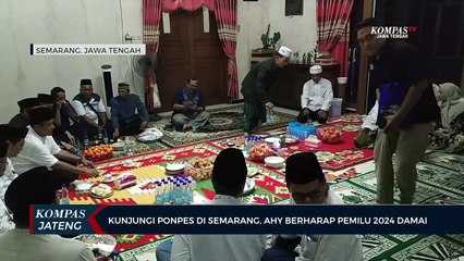 Kunjungi Ponpes di Semarang, AHY Berharap Pemilu 2024 Damai