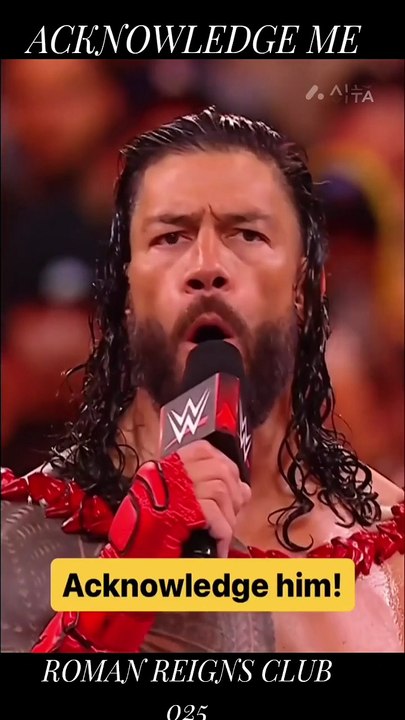 Roman Reigns WrestleMania 39 acknowledge me