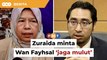 Zuraida nafi ingin kembali ke Bersatu, minta Wan Fayhsal ‘jaga mulut’