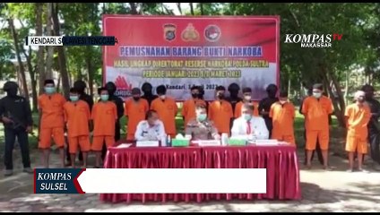 Polisi Musnahkan Barang Bukti Sabu 2 Kilogram