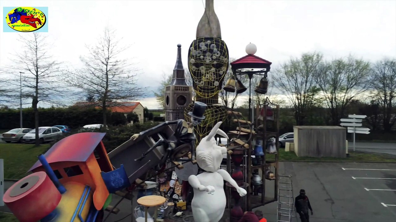 Carnaval Cholet 2023 - System'D - Essais vus par un drone
