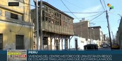 Peruanos advierten que viviendas del Centro Histórico de Lima están en riesgo de colapso