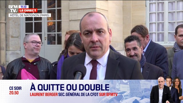 Retraites: Laurent Berger appelle un maximum de citoyens à rejoindre les cortèges partout en France demain