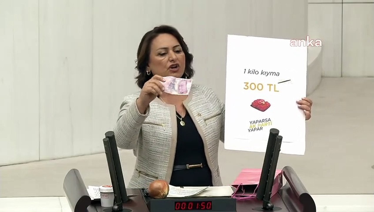 CHP'li Müzeyyen Şevkin: 200 TL'yle geçen yıl 100 kilo soğan alabiliyordunuz, şu anda 7 kilo alıyorsunuz, işte yaparsa AKP yapar arkadaşalar