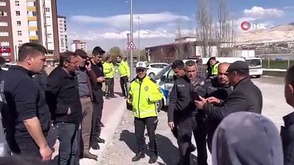 O anlar böyle kaydedildi! 'Arsa benim' dedi, yolu kapattı