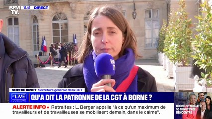 Download Video: Retraites: Sophie Binet (CGT) appelle les Français 