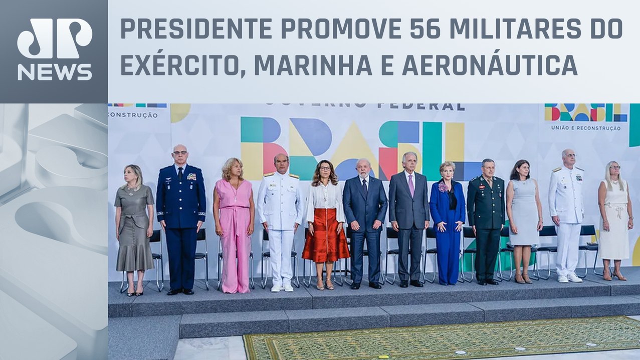 Lula recebe militares promovidos das Forças Armadas