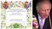 What does King Charles' coronation invite look like?