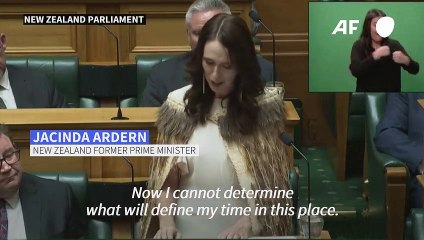 Jacinda Ardern bids emotional farewell to NZ parliament