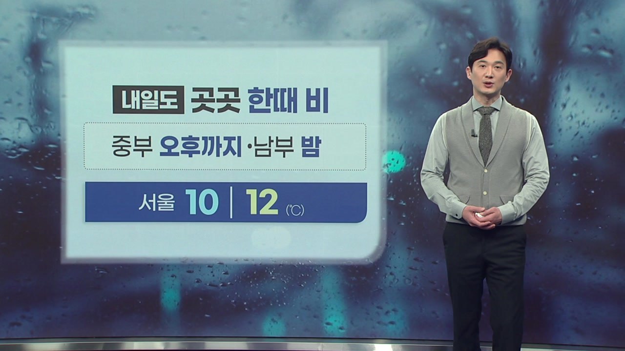 [날씨] 내일도 전국에 비... 오전 곳곳 강한 바람 주의 / YTN
