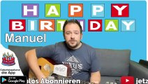 Happy Birthday, Manuel! Geburtstagsgrüße an Manuel