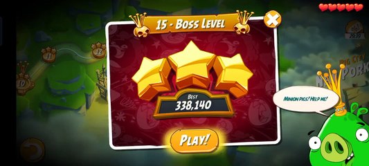 Angry Birds 2 | Level 15 | Boss Level | Hitting Fun | Angry Bird Show 2.