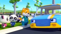 Save the Baby Car, Police Car!  Safety Tips  Monster Truck  Car Cartoon  Kids Songs  BabyBus