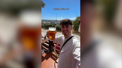 British man flies to Ibiza and buys pint for less than the cost of crate of beer