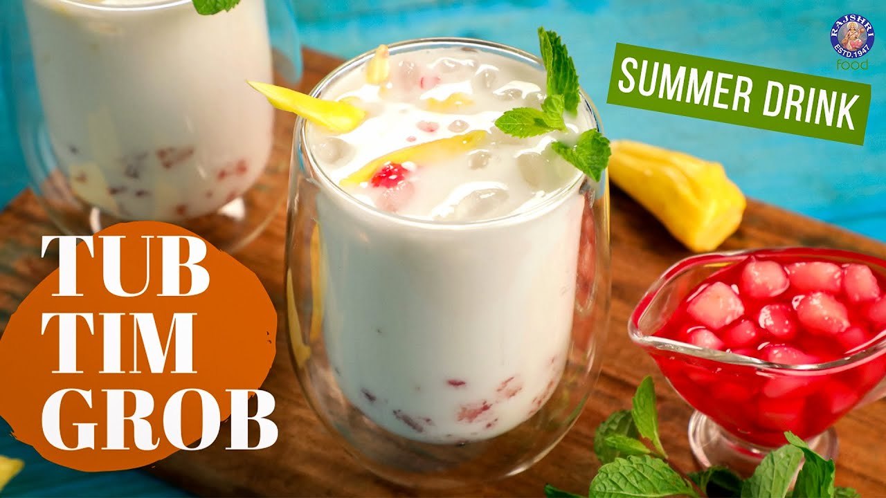 Dessert Recipe using Coconut Milk and Water Chestnuts | Tub Tim Grob ...