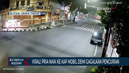 Viral! Seorang Pria Terseret di Atas Kap Demi Gagalkan Pencurian Mobil