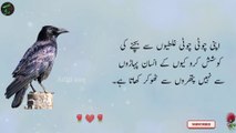 Aqwal zareen | inspirational Urdu quotes | Sabaq Amoz aqwal | Emotional islamic video