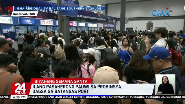 Ilang pasaherong pauwi sa probinsya, dagsa sa Batangas Port | 24 Oras