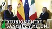 Sánchez y Meloni se reúnen en Roma para hablar sobre la UE