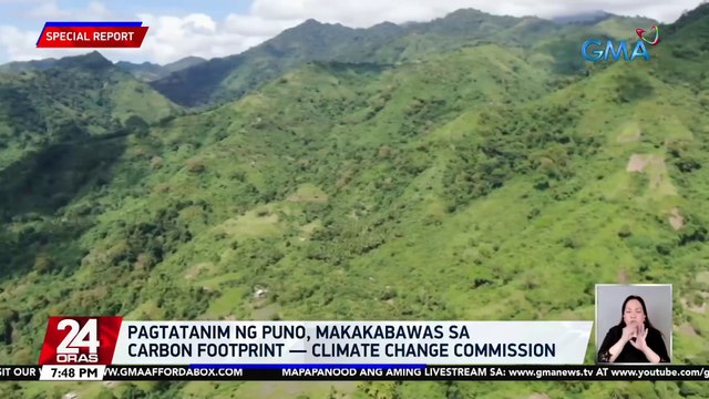 Pagtatanim ng puno, makakabawas sa carbon footprint — Climate Change Commission | 24 Oras
